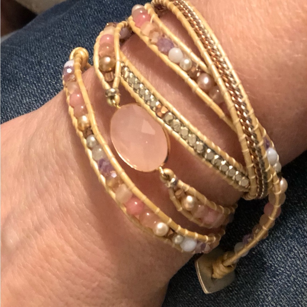 Nakamol beaded wrap bracelet